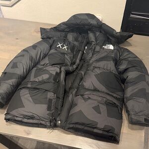 The North Face x KAWS Camouflage Black Puffer Jacket